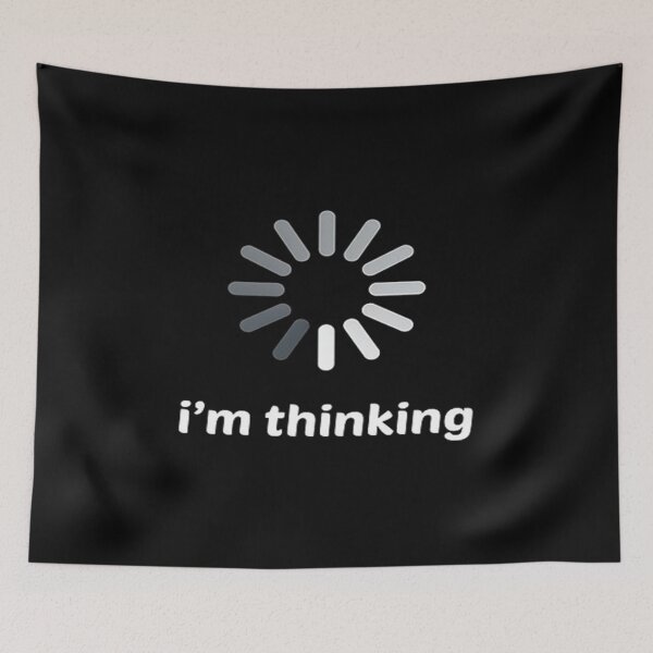 Item preview, i'm thinking funny graphic designed and sold by Ali Haj.
