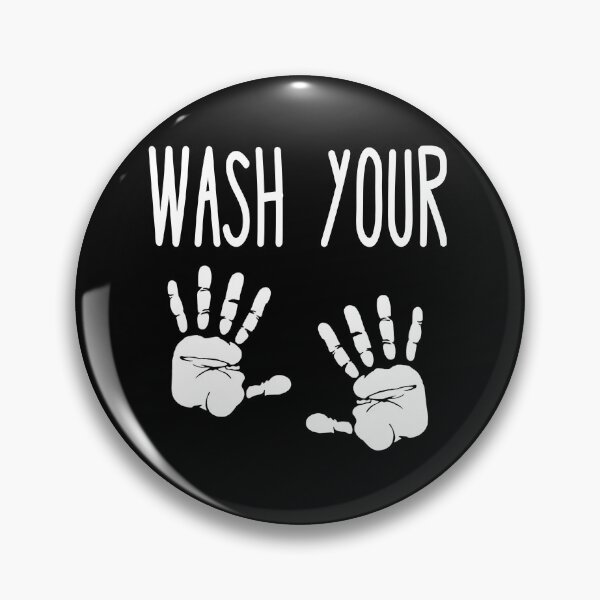 Item preview, Wash Your Hands Cute Handprints designed and sold by funnytshirtemp.