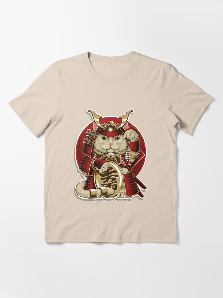 samurai cat t shirt
