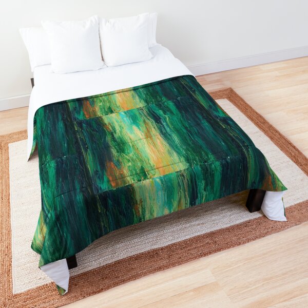 Ignite, Abstract Fire Painting by Courtney Hatcher Comforter