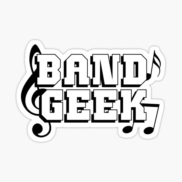 Band Nerd Marching Band Support Vinyl Decal Sticker