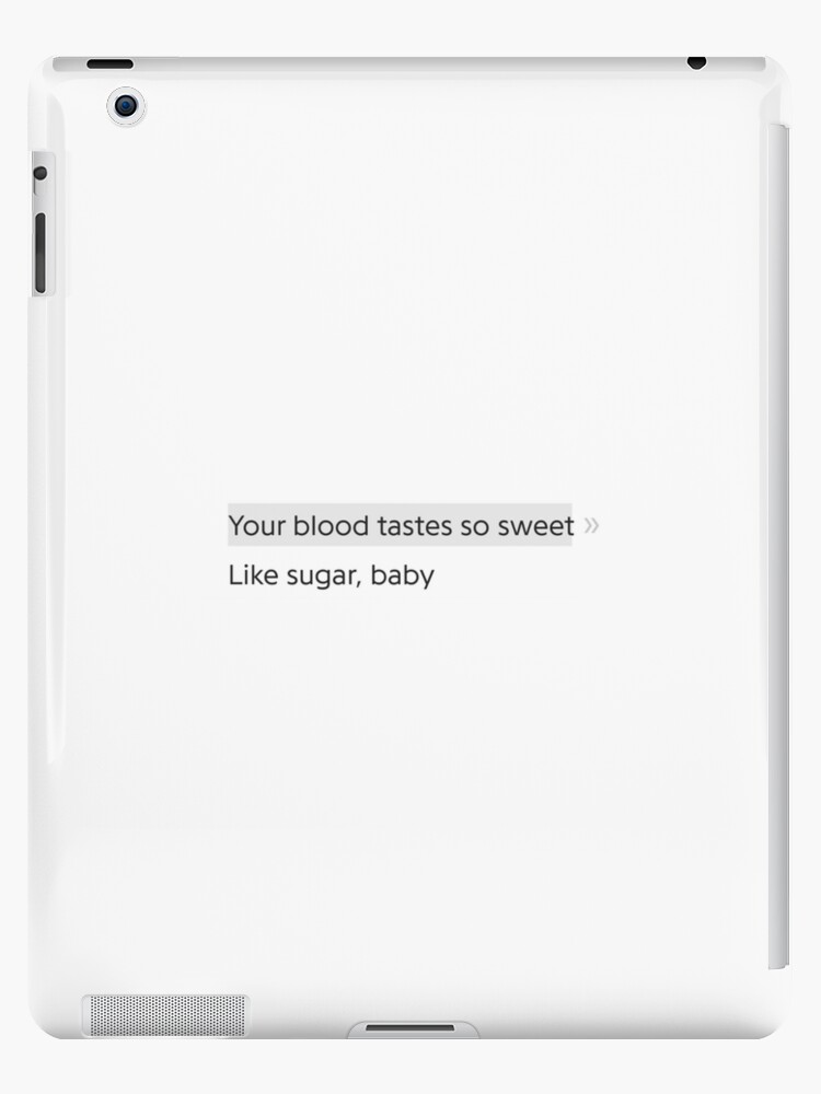 Bladee Sugar Lyrics Ipad Case Skin By Imnxthoney Redbubble