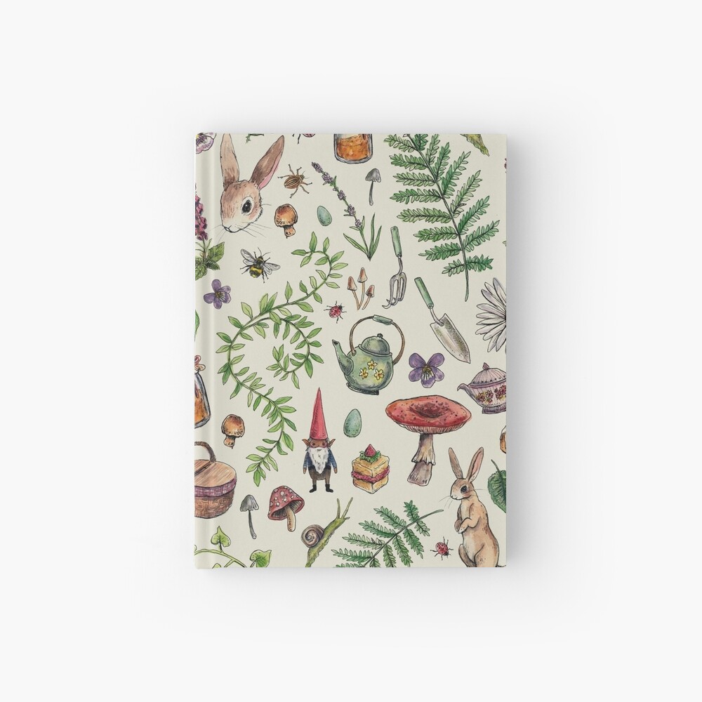 Cottagecore light green Hardcover Journal