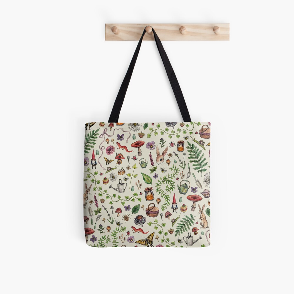 Cottagecore light green Tote Bag