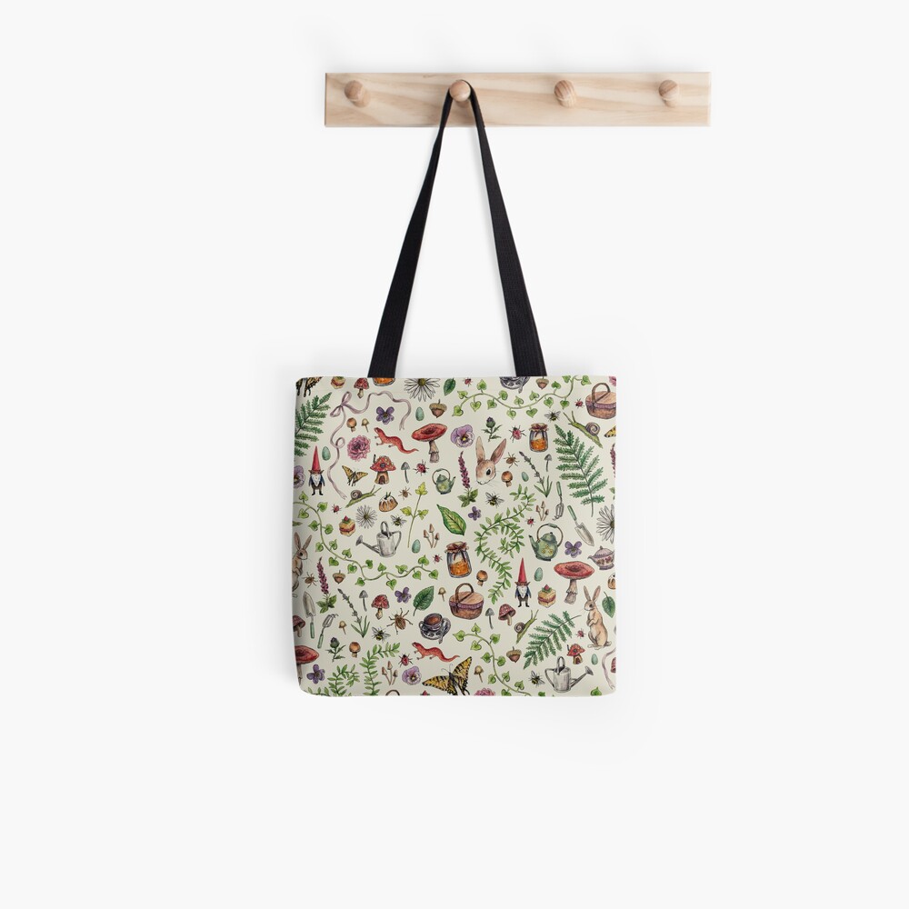 Cottagecore light green Tote Bag