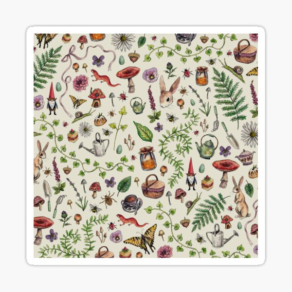 Cottagecore light green Sticker