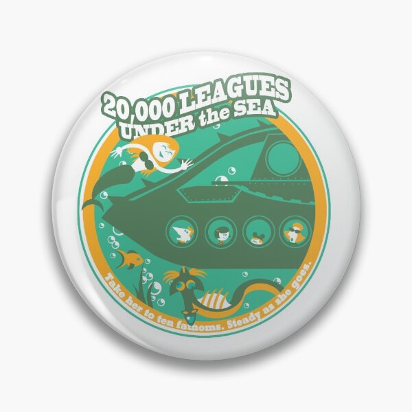 Item preview, 20,000 Leagues Under the Sea (Green, yellow, aqua) designed and sold by clockworkmonkey.