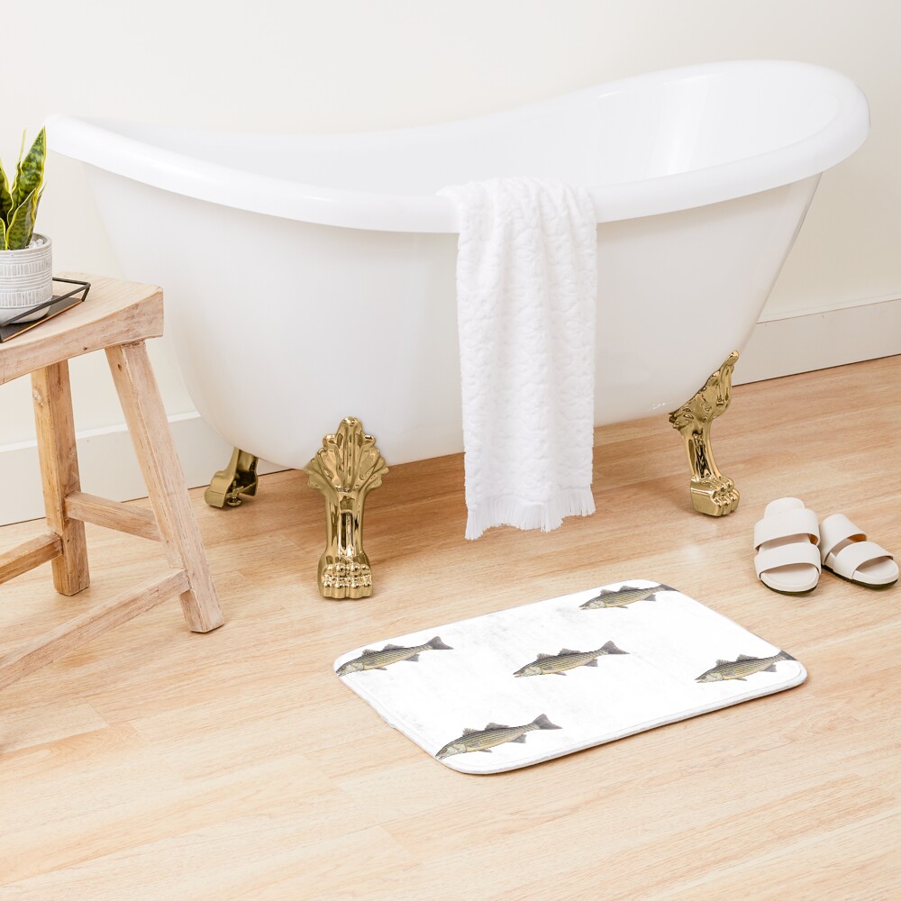 Striped Bass (Morone saxatilis) Bath Mat