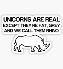 Unicorns are real! Sticker