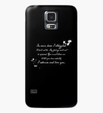 Mr Darcy Proposal Quote - Pride and Prejudice by Jane Austen Case/Skin for Samsung Galaxy