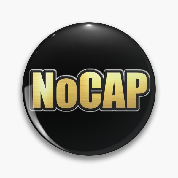 Item preview, Shiny black and gold NoCap word design ver.2 designed and sold by smARTwork.