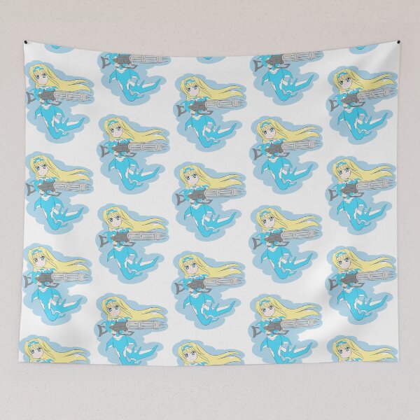 Item preview, Speargun Mermaid (Blonde)  designed and sold by TeriyakiPigeon.