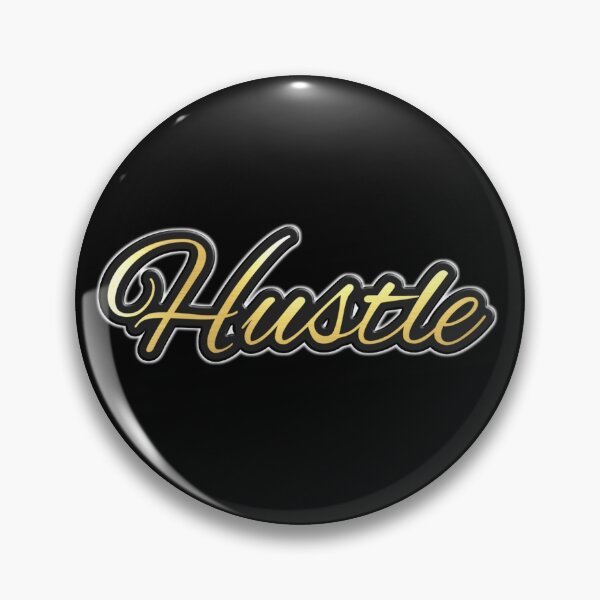 Item preview, Shiny black and gold HUSTLE word design ver.1 designed and sold by smARTwork.