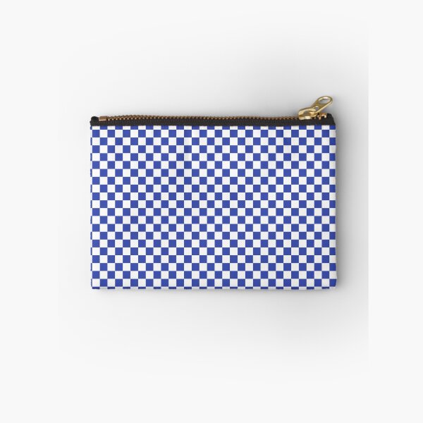 Item preview, Blue and White Checkered Checker Board Pattern designed and sold by digitalvintage.