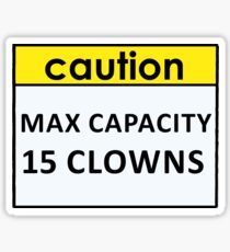 Max Capacity Sticker