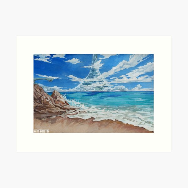HALO - Shoreline Gouache Art Print