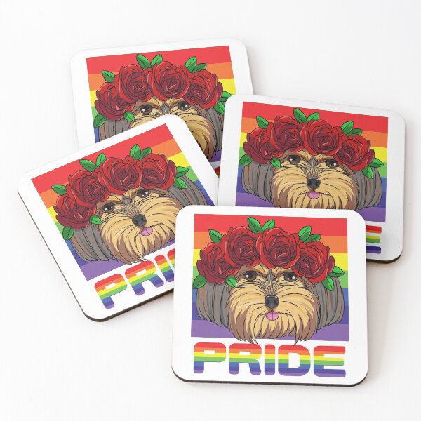Item preview, Pride Month Gay Yorkshire Terrier designed and sold by Nosek1ng.