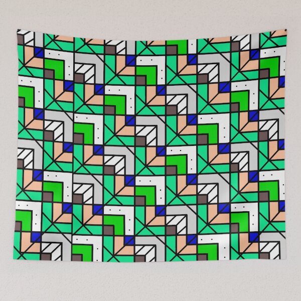 Item preview, Geometric mountain pattern designed and sold by OrchardHouseC.