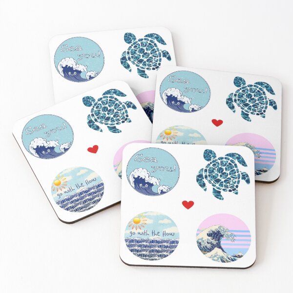 Item preview, Blue sea beach wave designed and sold by OkihanaShop.