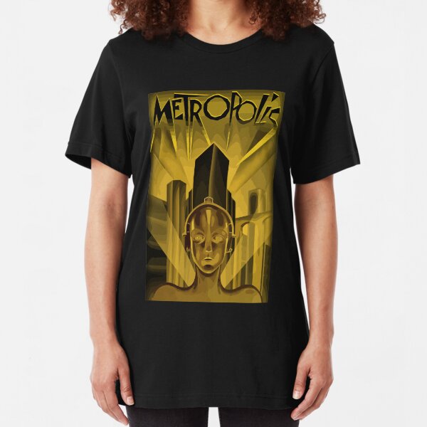 Metropolis 1927, movie, poster, from Fritz Lang, Original Design Slim Fit T-Shirt