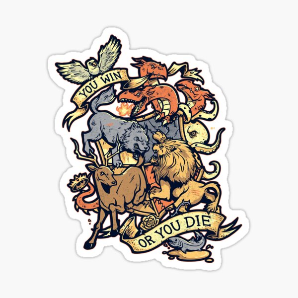 Item preview, Win or Die - STICKER designed and sold by WinterArtwork.
