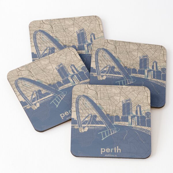 Item preview, Map + Silhouette | Perth designed and sold by CPTVDesign.