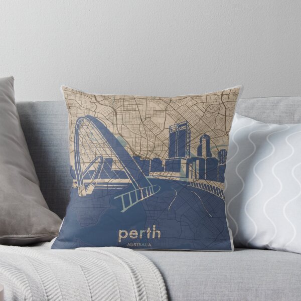 Item preview, Map + Silhouette | Perth designed and sold by CPTVDesign.