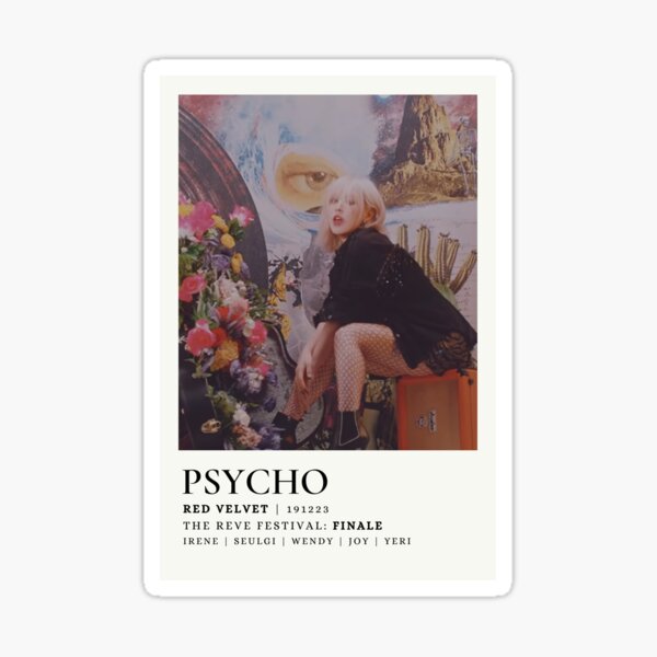 Red Velvet Wendy - Psycho Paint Chip Polaroid Pegatina
