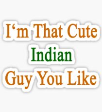 I'm That Cute Indian Guy You Like Sticker