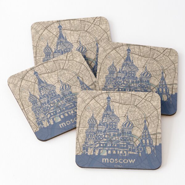 Item preview, Map + Silhouette | Moscow designed and sold by CPTVDesign.