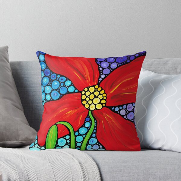 Item preview, Lady In Red - Large Red Poppy Art Mosaic Print Flower designed and sold by Sharon Cummings Art.