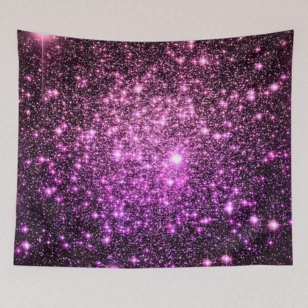 Item preview, Galaxy Sparkle Stars Pink Purple Ombre designed and sold by 2sweetsDesign.