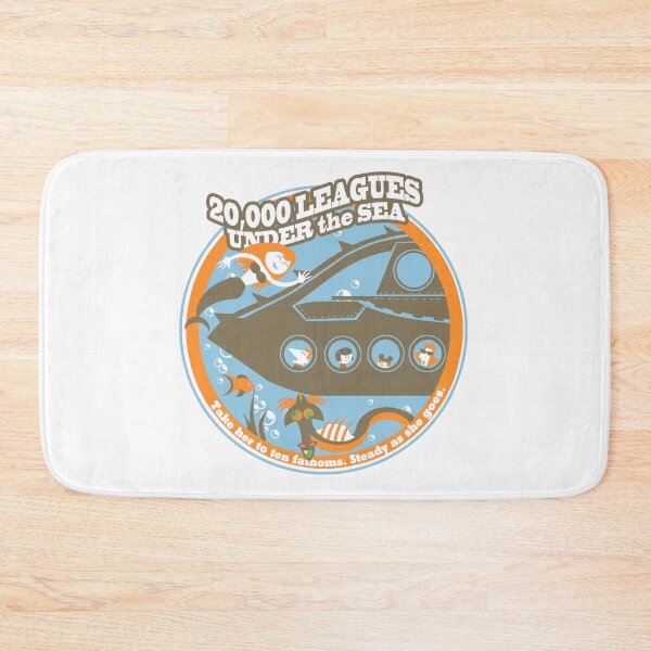 Item preview, 20,000 Leagues Under the Sea (orange, brown, and blue) designed and sold by clockworkmonkey.