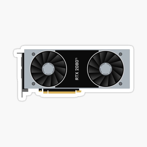 RTX 2080 ti Pegatina