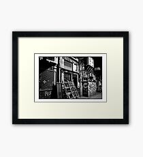 Mono Alley Framed Print
