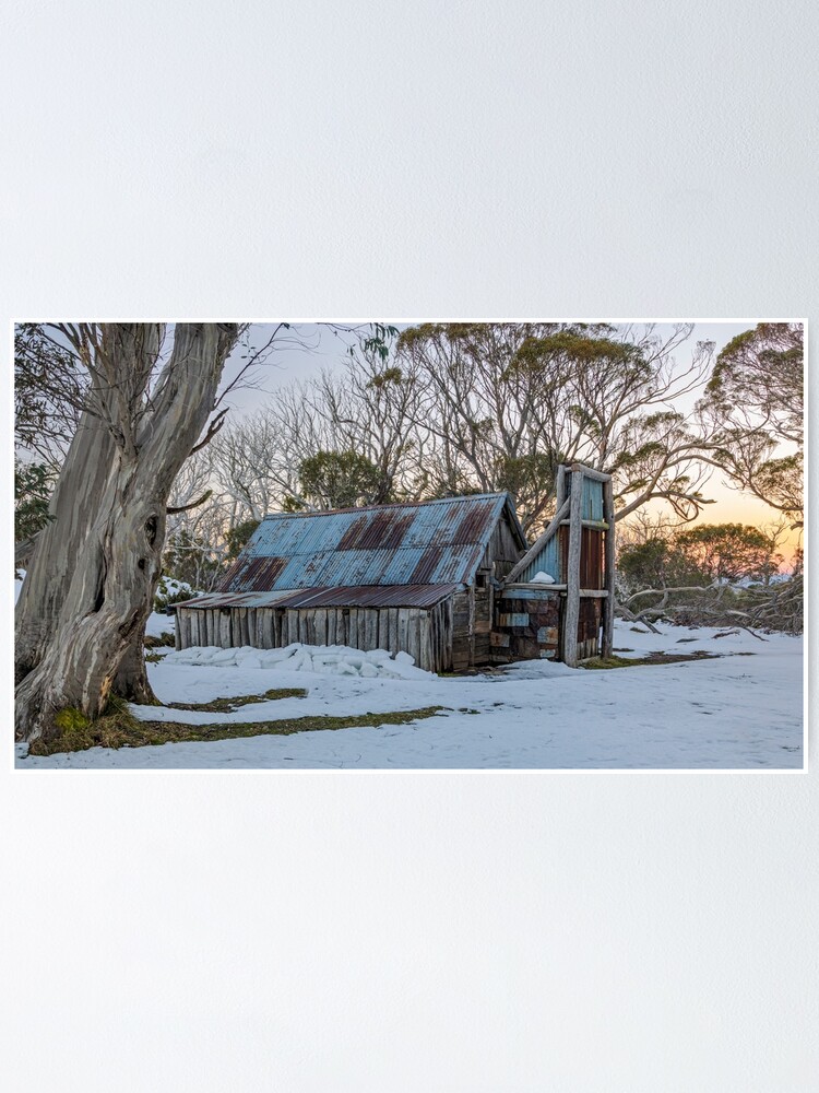 Thumbnail 1 of 3, Poster, Hut in the Snow designed and sold by mgl001.