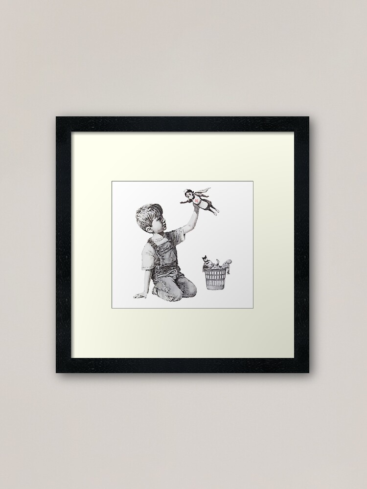 Alternate view of BANKSY Superhero Nurse Framed Art Print