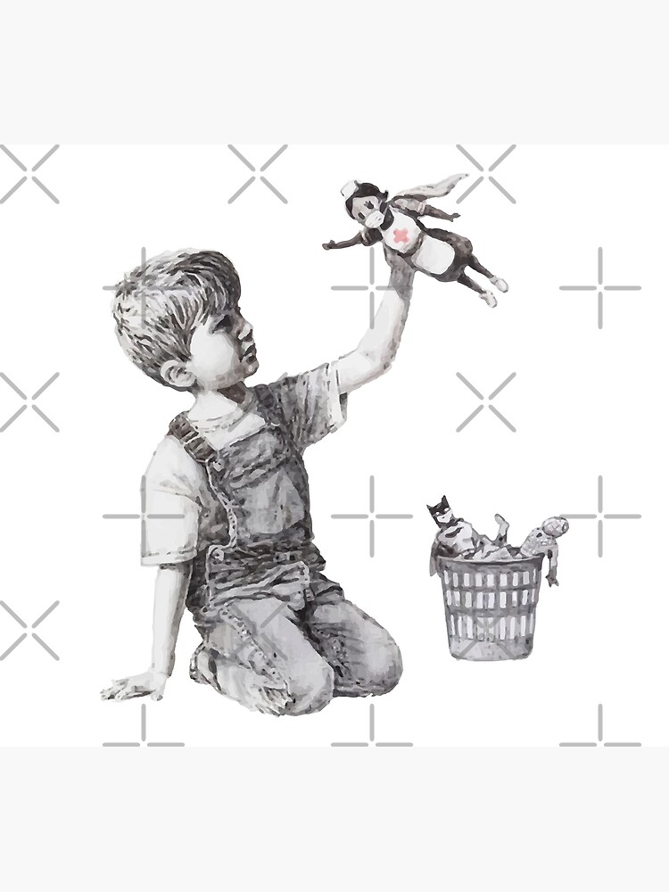 BANKSY Superhero Nurse by inkstyl