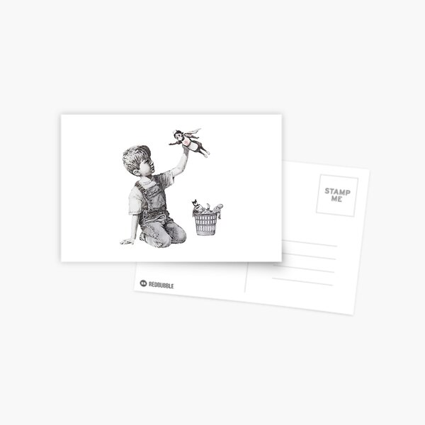 BANKSY Superhero Nurse Postcard