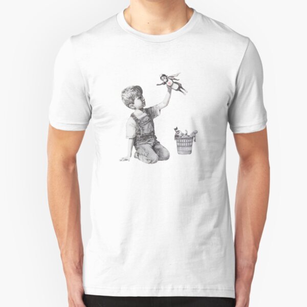 BANKSY Superhero Nurse Slim Fit T-Shirt