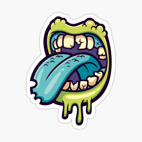 Zombie Mouth Sticker