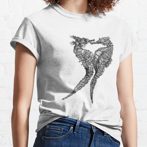 Chris and Gladis - Seahorses in love Classic T-Shirt