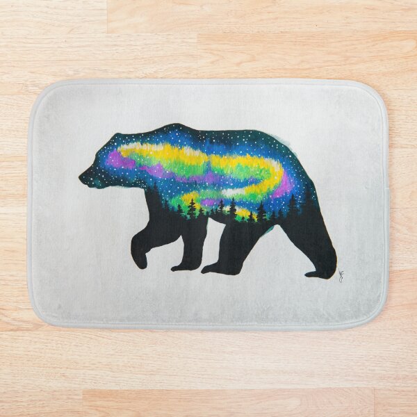 Item preview, Northern Lights Bear designed and sold by CraftyJenn.