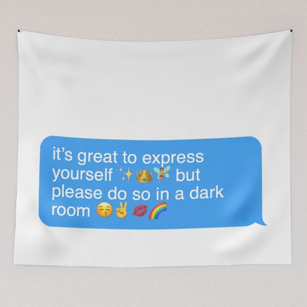 Item preview, it’s great to express yourself, but please do so in a dark room designed and sold by Designed By Rachel.