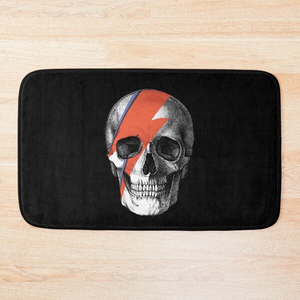 Item preview, Human Skull Illustration 2 with Aladdin Sane Bolt designed and sold by avidfan2000.