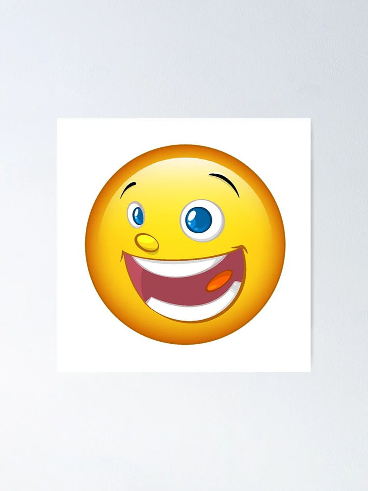 Funny laugh emoji Poster for Sale by Nature Design's