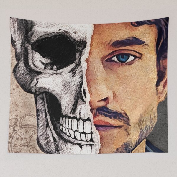 Item preview, Will Graham Vintage Half Skull Mask designed and sold by orionlodubyal.