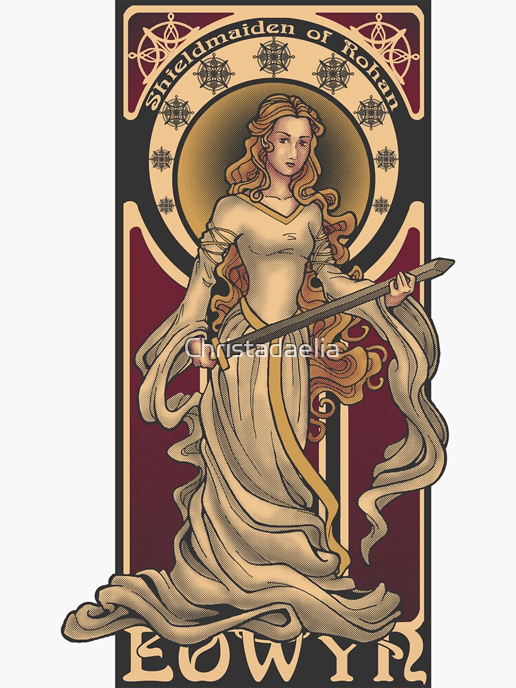 Shieldmaiden of Rohan STICKER Sticker for Sale by Christadaelia