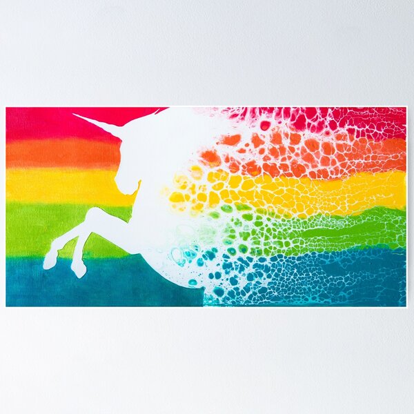 Aperçu de l'œuvre Licorne arc-en-ciel créée et vendue par CraftyJenn.