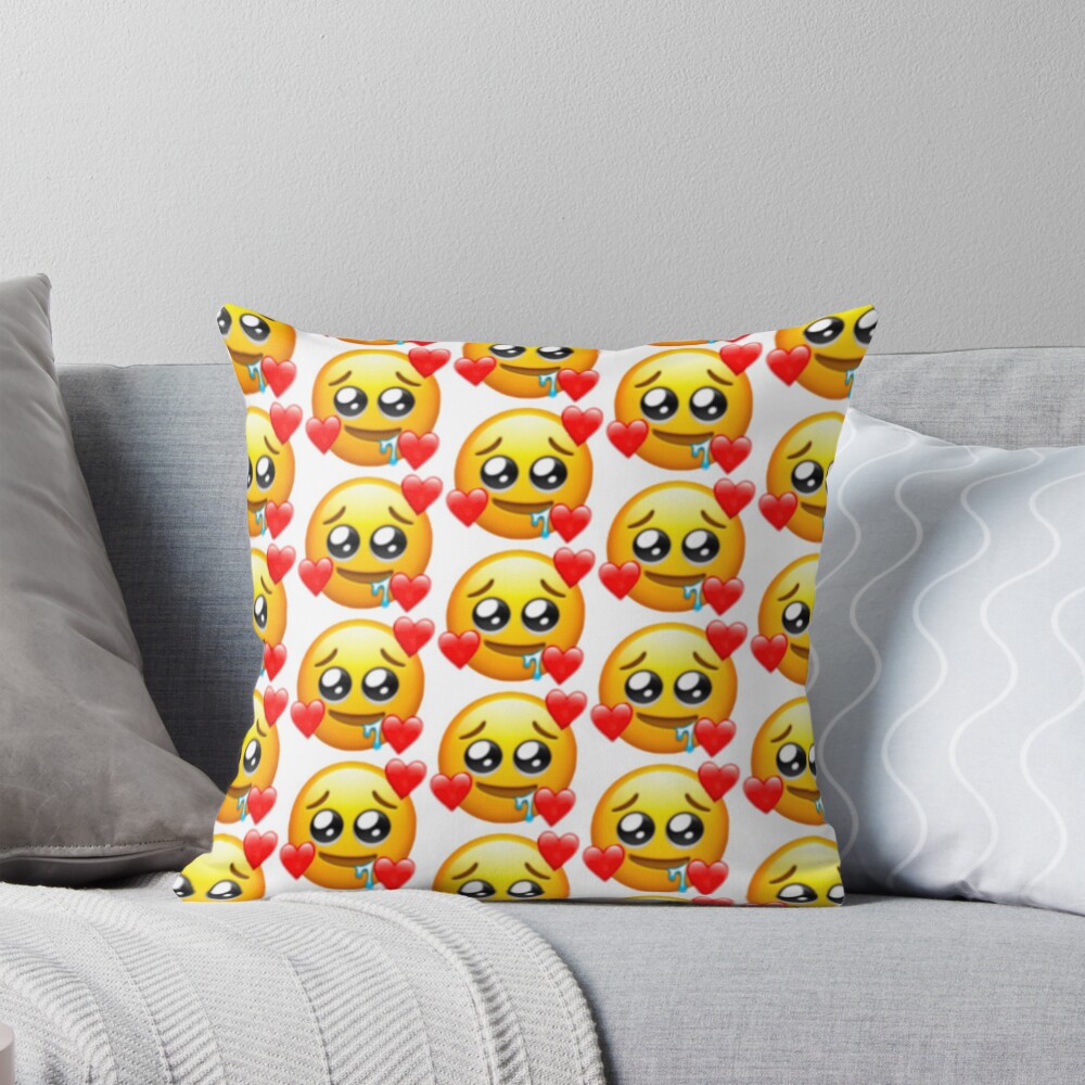 In Love Emoji Pillow